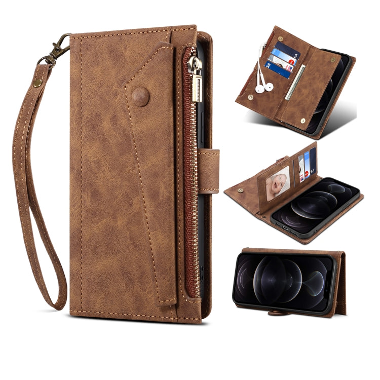 ESEBLE Retro Frosted Horizontal Flip Leather Phone Case, For Samsung Galaxy S23 Ultra 5G