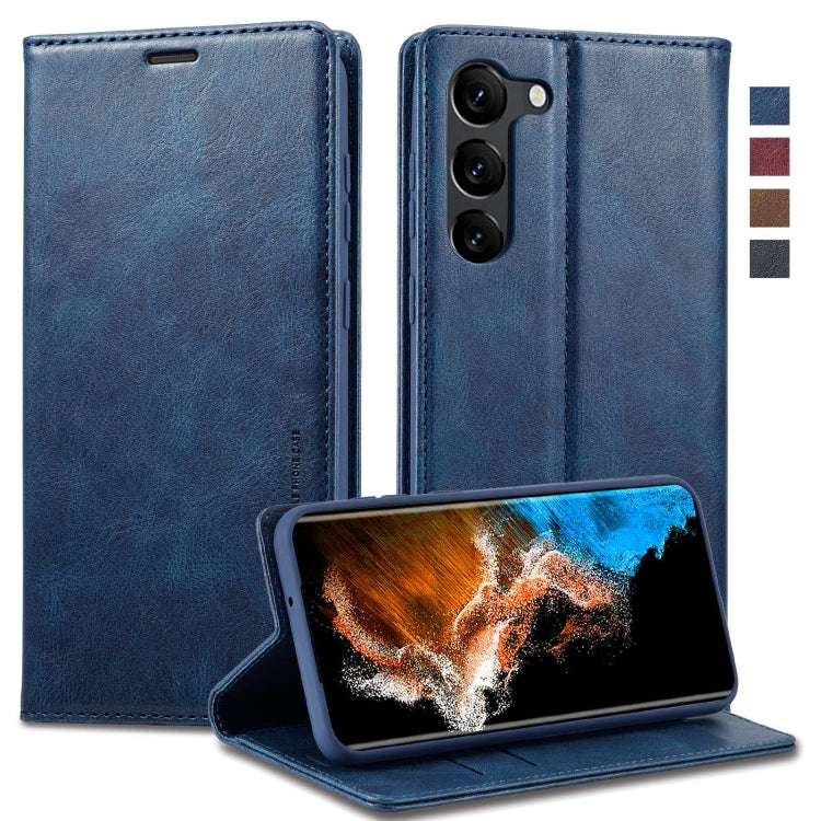 LC.IMEEKE RFID Anti-theft Leather Phone Case, For Samsung Galaxy S23 5G, For Samsung Galaxy S23+ 5G, For Samsung Galaxy S23 Ultra 5G