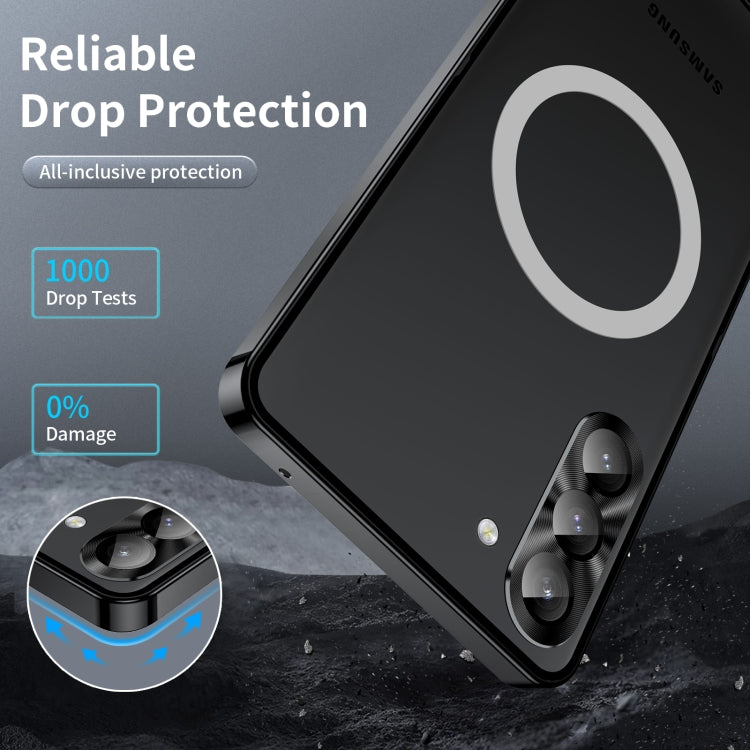 MagSafe Magnetic Frosted Metal Phone Case, For Samsung Galaxy S23 5G, For Samsung Galaxy S23 Ultra 5G, For Samsung Galaxy S23+ 5G