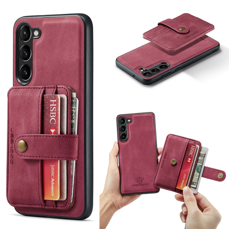 JEEHOOD RFID Anti-Theft Wallet Magnetic Leather Phone Case, For Samsung Galaxy S23 5G, For Samsung Galaxy S23+ 5G