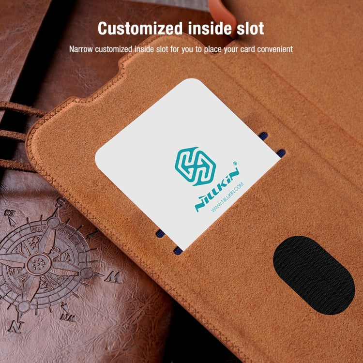 NILLKIN QIN Series Pro Sliding Camera Cover Design Leather Phone Case, For Samsung Galaxy S23+ 5G, For Samsung Galaxy S23 Ultra 5G