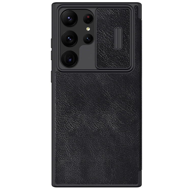 NILLKIN QIN Series Pro Sliding Camera Cover Design Leather Phone Case, For Samsung Galaxy S23+ 5G, For Samsung Galaxy S23 Ultra 5G