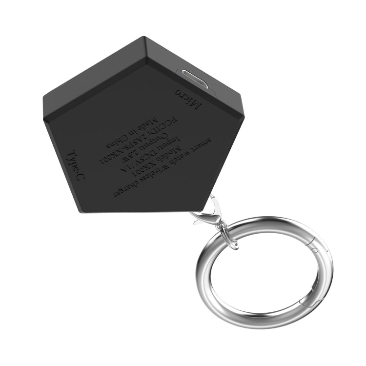 For Google Pixel Watch Portable Smart Watch Charger, Port:Type-C(Black)