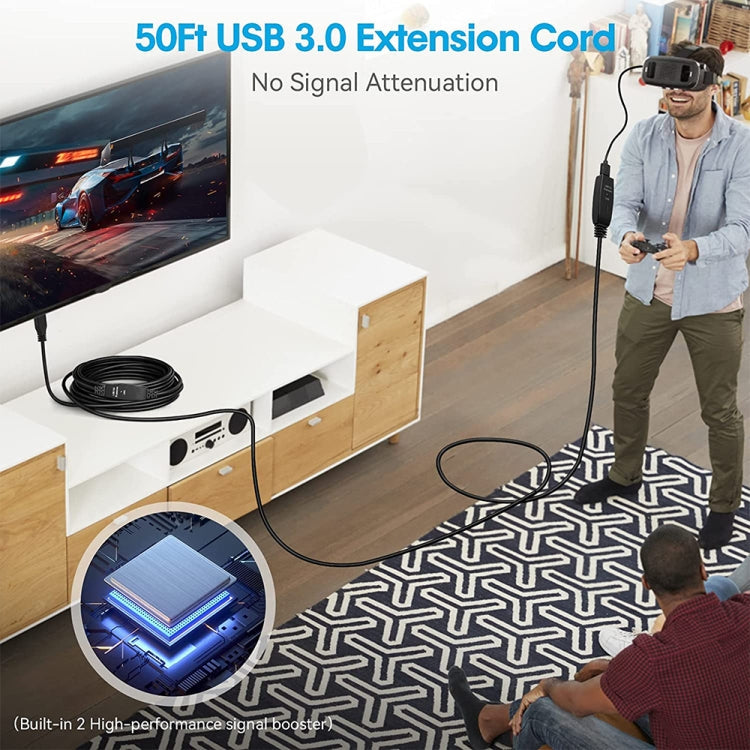 USB 3.0 Male to Female Data Sync Super Speed Extension Cable, Length:30m, 30m