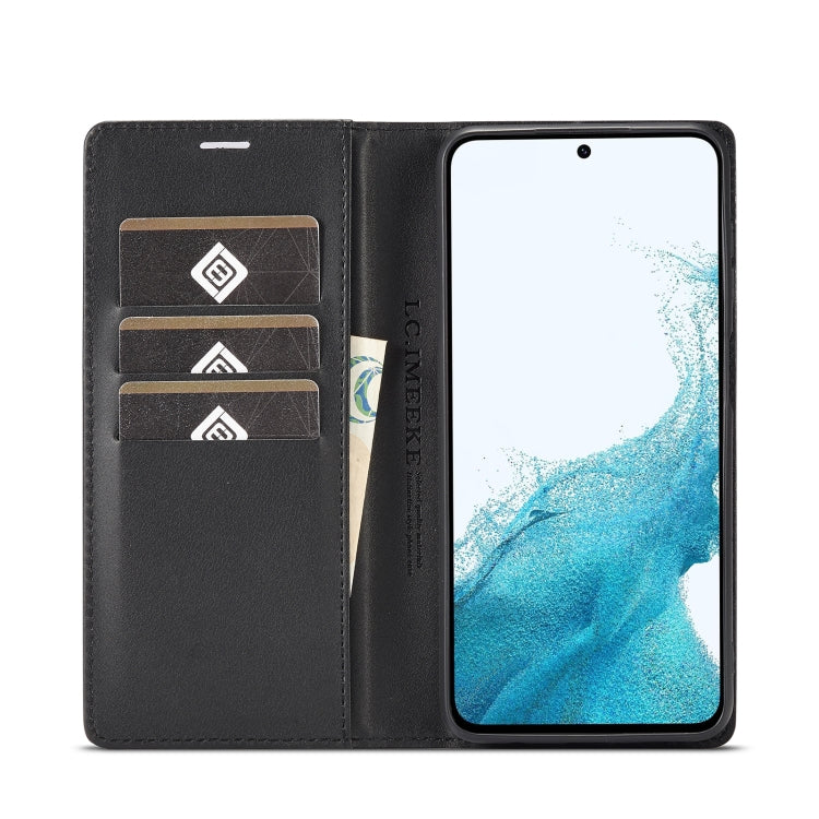 LC.IMEEKE Carbon Fiber Leather Phone Case, For Samsung Galaxy A14 4G / 5G
