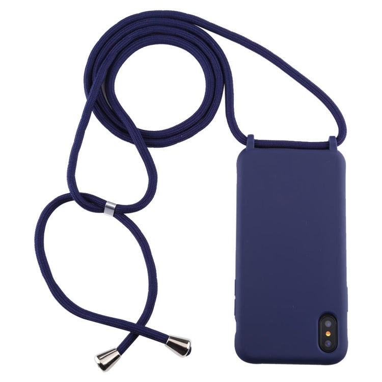 Candy Color TPU Protective Case with Lanyard, For iPhone XS / X, For iPhone XS Max, For iPhone XR
