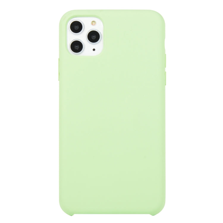 For iPhone 11 Solid Color Solid Silicone  Shockproof Case (Hibiscus Pink), For iPhone 11 Pro