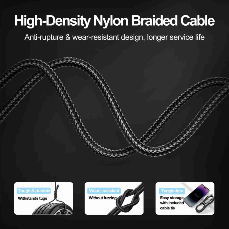 JOYROOM S-UM018A10 Extraordinary Series 2.4A USB-A to Micro USB Fast Charging Data Cable, Cable Length:2m(White)