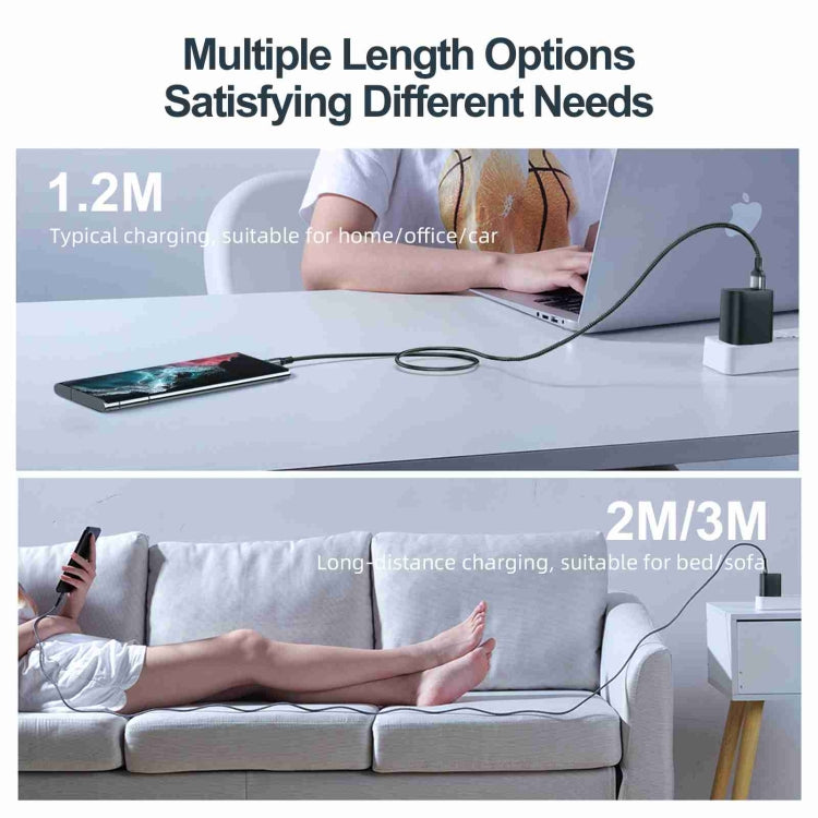 JOYROOM S-UM018A10 Extraordinary Series 2.4A USB-A to Micro USB Fast Charging Data Cable, Cable Length:2m(White)