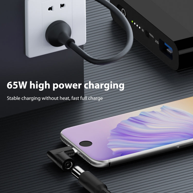 4.0x1.7mm 65W DC Input to USB-C / Type-C PD Power Adapter