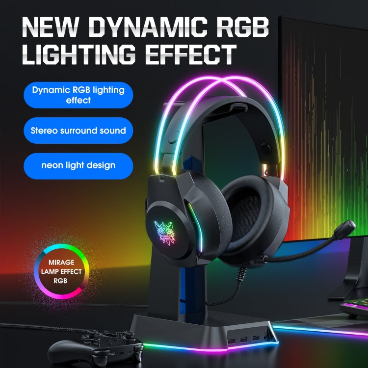 X26 USB+3.5mm RGB Wired Gaming Headset, X26