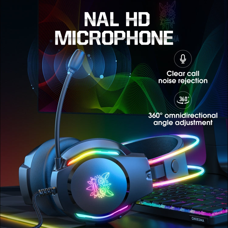X26 USB+3.5mm RGB Wired Gaming Headset, X26