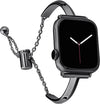 Stainless Steel Bracelet Watch Band For Apple Watch Series 9&8&7 41mm / SE 3&SE 2&6&SE&5&4 40mm / 3&2&1 38mm(Black)