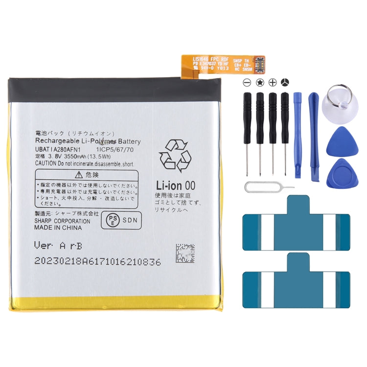 For Sharp AQUOS R2 zero 1 SH-03K Battery Replacement UBATIA286AFN2, For INFOCIS veken M680 M535 HE306, For Sharp R1, For Sharp Aquos S3 FS8032, For Sharp Aquos S2 FS8016 FS8010 FS8018 S3 mini, For Sharp AQUOS 704Sh                                      ...