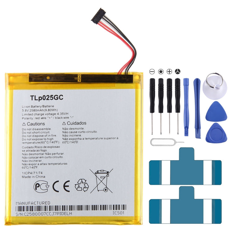 300mAh Battery Replacement, For Alcatel JOY TAB 2 9032Z, For Alcatel Joy Tab 9029Z, For Alcatel One Touch Pixi 3 Tab 7.0 LTE 4G, For Alcatel OneTouch EVO 7 HD E710, For Alcatel 3L 2020 5029D, For Alcatel T790H T790S, For Alcatel One Touch Idol 4S OT-60...