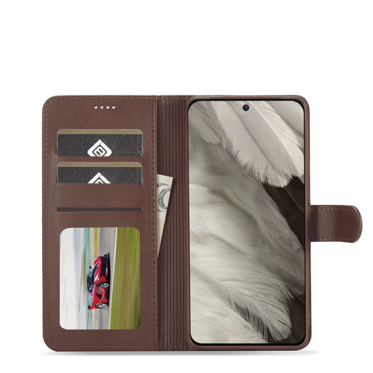 LC.IMEEKE Calf Texture Flip Leather Phone Case, For Google Pixel 7a, For Google Pixel 6a
