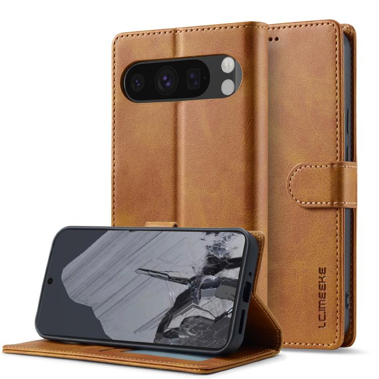 LC.IMEEKE Calf Texture Flip Leather Phone Case, For Google Pixel 10a, For Google Pixel 10 Pro XL, For Google Pixel 10 / 10 Pro, For Google Pixel 9a