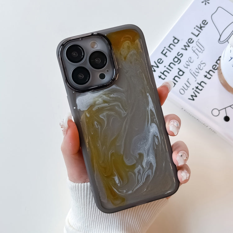 Oil Painting Electroplating TPU Phone Case, For iPhone 13 Pro, For iPhone 13 Pro Max, For iPhone 12, For iPhone 12 Pro