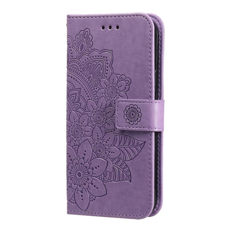 Seven-petal Flowers Embossing Leather Phone Case, For Huawei Enjoy 90 Pro Max 5G, For Huawei Enjoy 90 / Enjoy 90 Plus 5G, For Huawei Enjoy 80 Plus, For Huawei nova 15 Pro / nova 15 Ultra