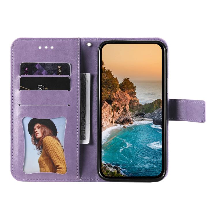 Seven-petal Flowers Embossing Leather Phone Case, For Huawei Enjoy 90 Pro Max 5G, For Huawei Enjoy 90 / Enjoy 90 Plus 5G, For Huawei Enjoy 80 Plus, For Huawei nova 15 Pro / nova 15 Ultra