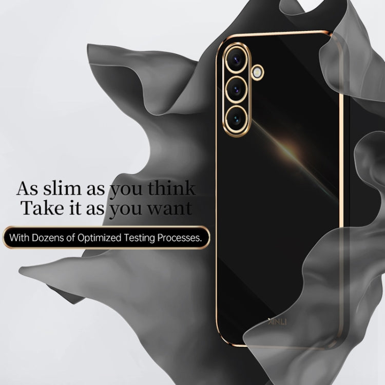 XINLI Straight Edge 6D Electroplate TPU Phone Case, For Samsung Galaxy A25 5G, For Samsung Galaxy S23 FE 5G, For Samsung Galaxy M54 5G