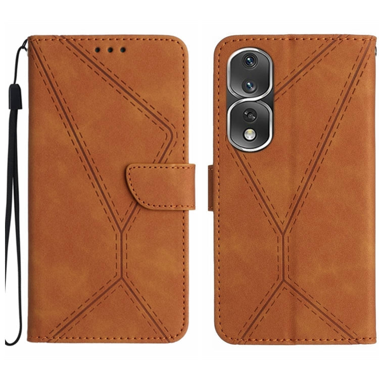 Stitching Embossed Leather Phone Case, For Honor 80, For Honor 80 Pro, For Honor X5 4G, For Honor X9a 5G /Magic5 Lite