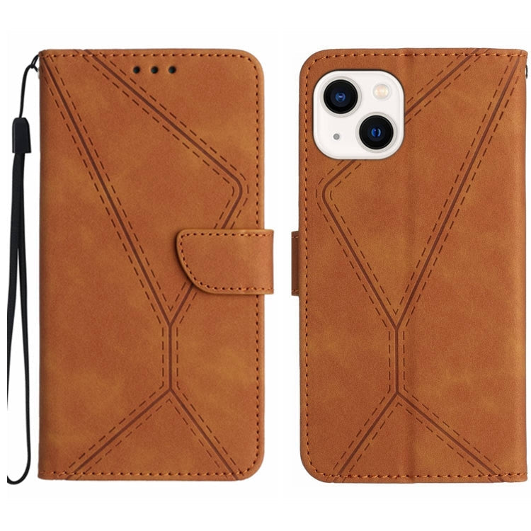 Stitching Embossed Leather Phone Case, For iPhone 11, For iPhone 11 Pro, For iPhone 11 Pro Max, For iPhone 14 Plus