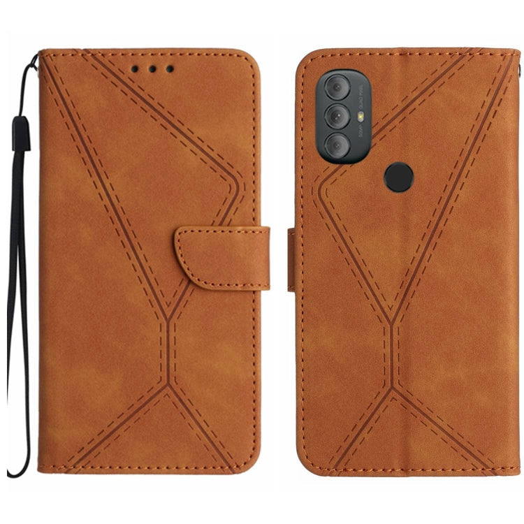 Stitching Embossed Leather Phone Case, For Motorola Moto G Stylus 4G 2022, For Motorola Moto G Power 2022