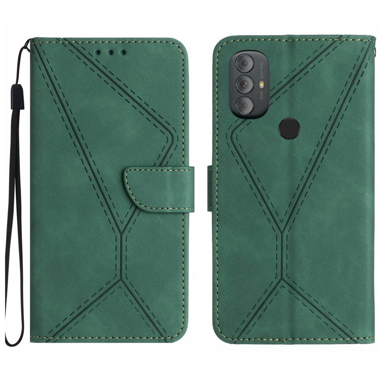 Stitching Embossed Leather Phone Case, For Motorola Moto G Stylus 4G 2022, For Motorola Moto G Power 2022