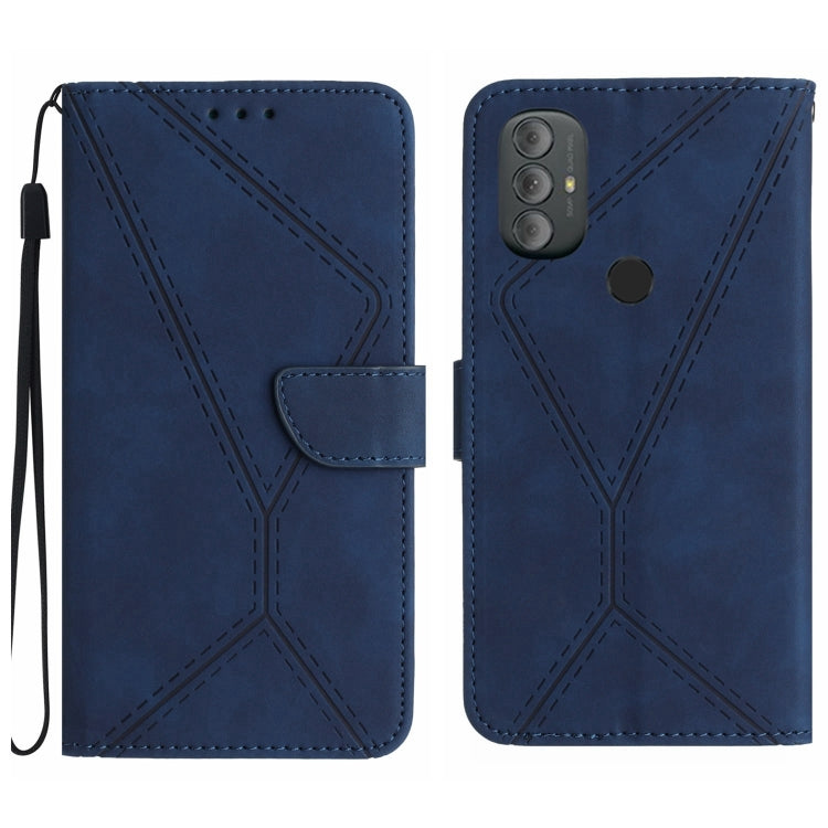 Stitching Embossed Leather Phone Case, For Motorola Moto G Stylus 4G 2022, For Motorola Moto G Power 2022