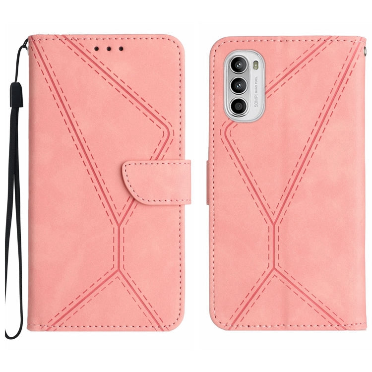 Stitching Embossed Leather Phone Case, For Motorola Moto G Stylus 4G 2022, For Motorola Moto G Power 2022
