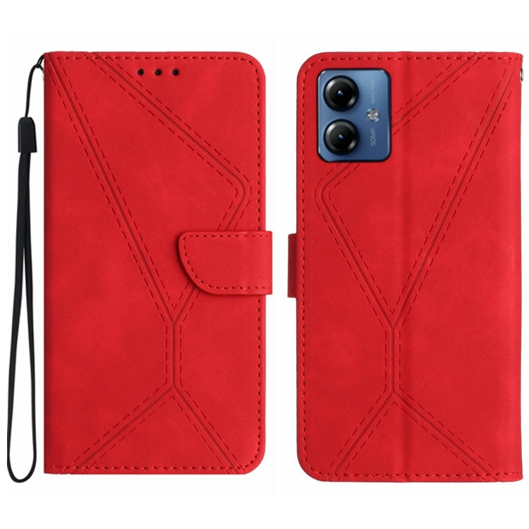 Stitching Embossed Leather Phone Case, For Motorola Moto G Play 5G 2024, For Motorola Moto G Power 5G 2024, For Motorola Moto G84, For Motorola Moto G54