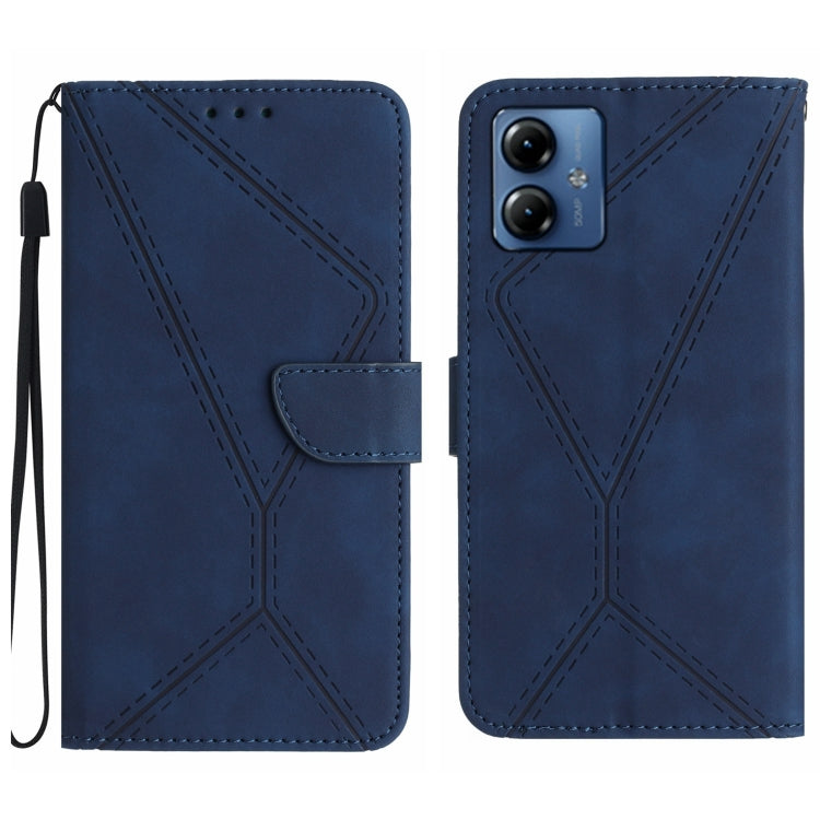 Stitching Embossed Leather Phone Case, For Motorola Moto G Play 5G 2024, For Motorola Moto G Power 5G 2024, For Motorola Moto G84, For Motorola Moto G54