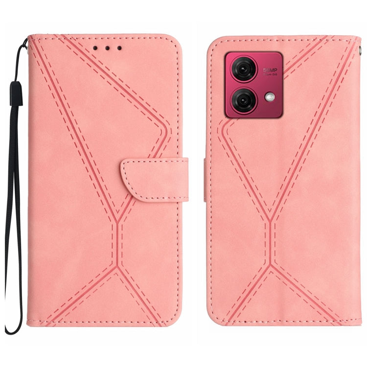 Stitching Embossed Leather Phone Case, For Motorola Moto G Play 5G 2024, For Motorola Moto G Power 5G 2024, For Motorola Moto G84, For Motorola Moto G54