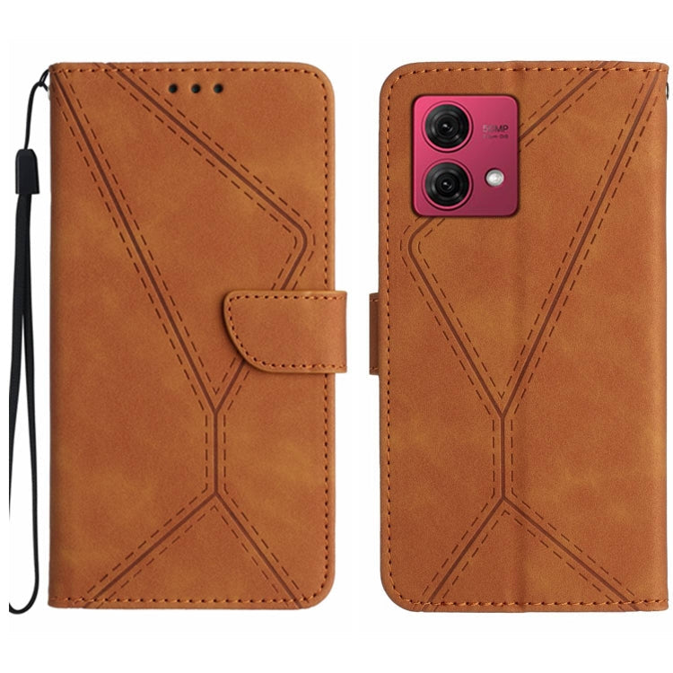 Stitching Embossed Leather Phone Case, For Motorola Moto G Play 5G 2024, For Motorola Moto G Power 5G 2024, For Motorola Moto G84, For Motorola Moto G54