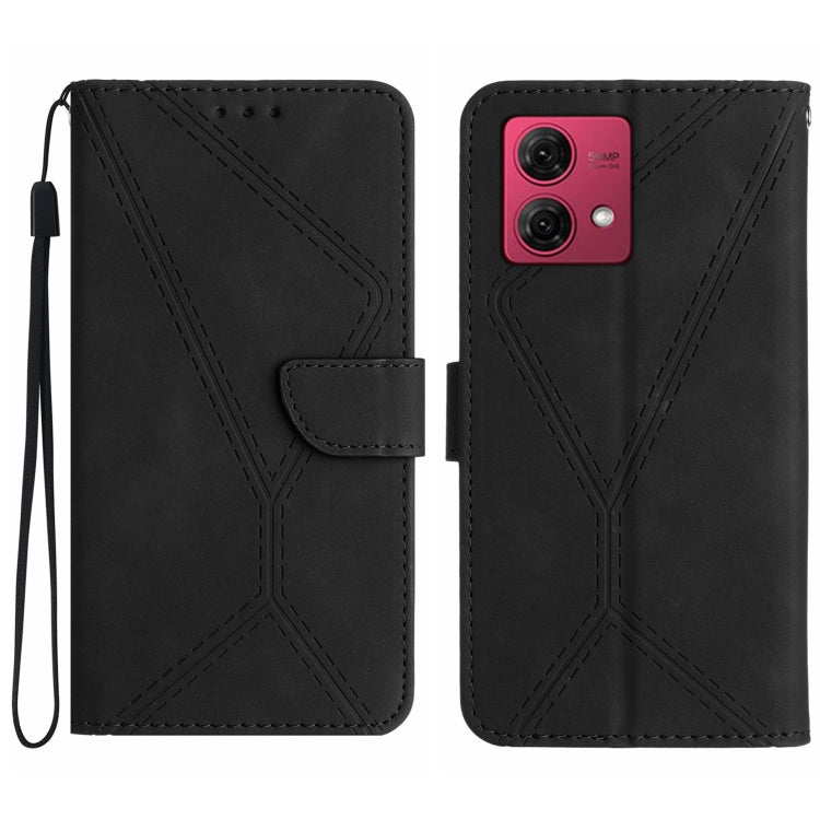 Stitching Embossed Leather Phone Case, For Motorola Moto G Play 5G 2024, For Motorola Moto G Power 5G 2024, For Motorola Moto G84, For Motorola Moto G54