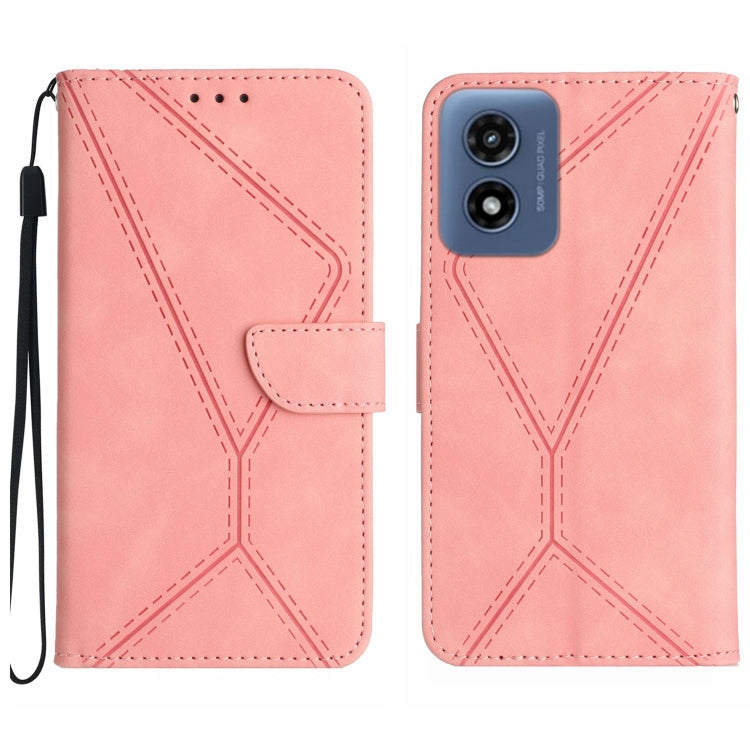 Stitching Embossed Leather Phone Case, For Motorola Moto G Play 5G 2024, For Motorola Moto G Power 5G 2024, For Motorola Moto G84, For Motorola Moto G54