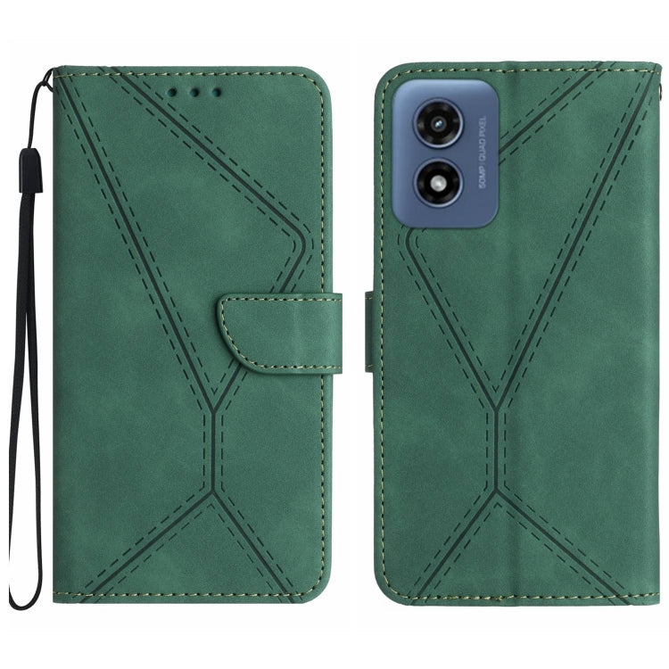 Stitching Embossed Leather Phone Case, For Motorola Moto G Play 5G 2024, For Motorola Moto G Power 5G 2024, For Motorola Moto G84, For Motorola Moto G54