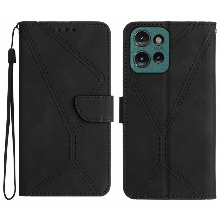 Stitching Embossed Leather Phone Case, For Motorola Moto G35 5G, For Motorola Moto G55 5G, For Motorola Moto G45 5G, For Motorola Edge 50 5G