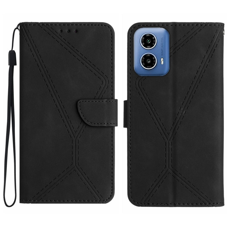 Stitching Embossed Leather Phone Case, For Motorola Moto G35 5G, For Motorola Moto G55 5G, For Motorola Moto G45 5G, For Motorola Edge 50 5G