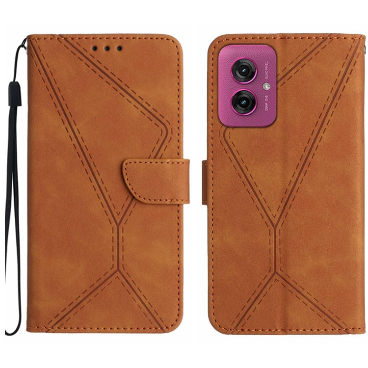 Stitching Embossed Leather Phone Case, For Motorola Moto G35 5G, For Motorola Moto G55 5G, For Motorola Moto G45 5G, For Motorola Edge 50 5G