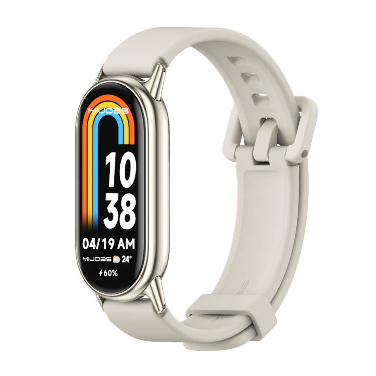 Mijobs Silicone Breathable Watch Band, For Xiaomi Smart Band 10 / 9 / 8