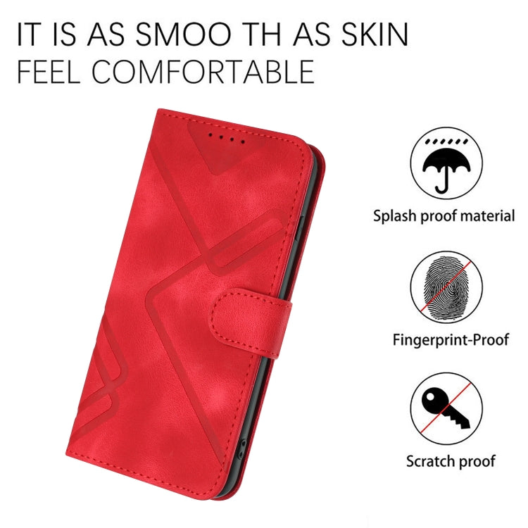 Line Pattern Skin Feel Leather Phone Case, For Huawei Enjoy 70, For Huawei P60 / P60 Pro, For Huawei Enjoy 50 Pro / nova Y90, For Huawei Enjoy 50 / nova Y70