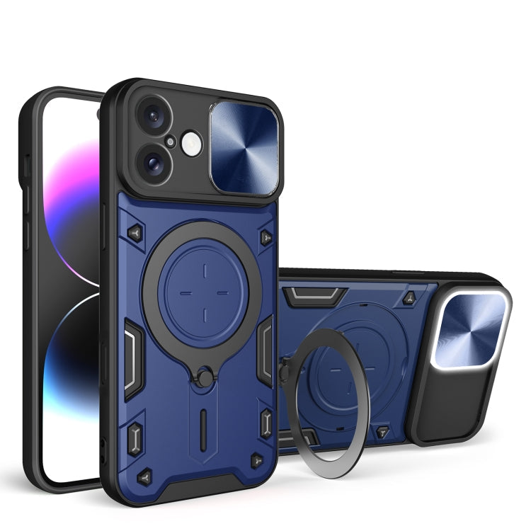 CD Texture Sliding Camshield Magnetic Holder Phone Case, For iPhone Air, For iPhone 16 Pro Max, For iPhone 16 Pro, For iPhone 16 Plus