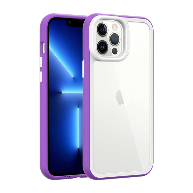 Color Frame 2 in 1 Hollow Cooling Phone Case, For iPhone 13 Pro, For iPhone 13 Pro Max