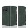 Retro Magnetic Side Window View Leather Smart Phone Case, For Huawei Mate X3