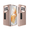Litchi Texture Integrated Shockproof Phone Case with Holder, For Huawei Mate X3