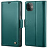 For iPhone 11 CaseMe 023 Butterfly Buckle Litchi Texture RFID Anti-theft Leather Phone Case(Pearly Blue)
