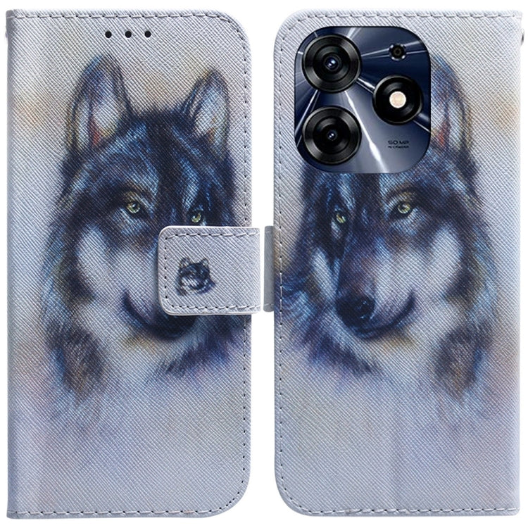 Coloured Drawing Flip Leather Phone Case, For Tecno Spark 10 / Spark 10C, For Tecno Spark 10 Pro