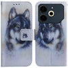 Coloured Drawing Flip Leather Phone Case, For Tecno Pova 6 Neo, For Tecno Pova 6 Pro / Pova 6
